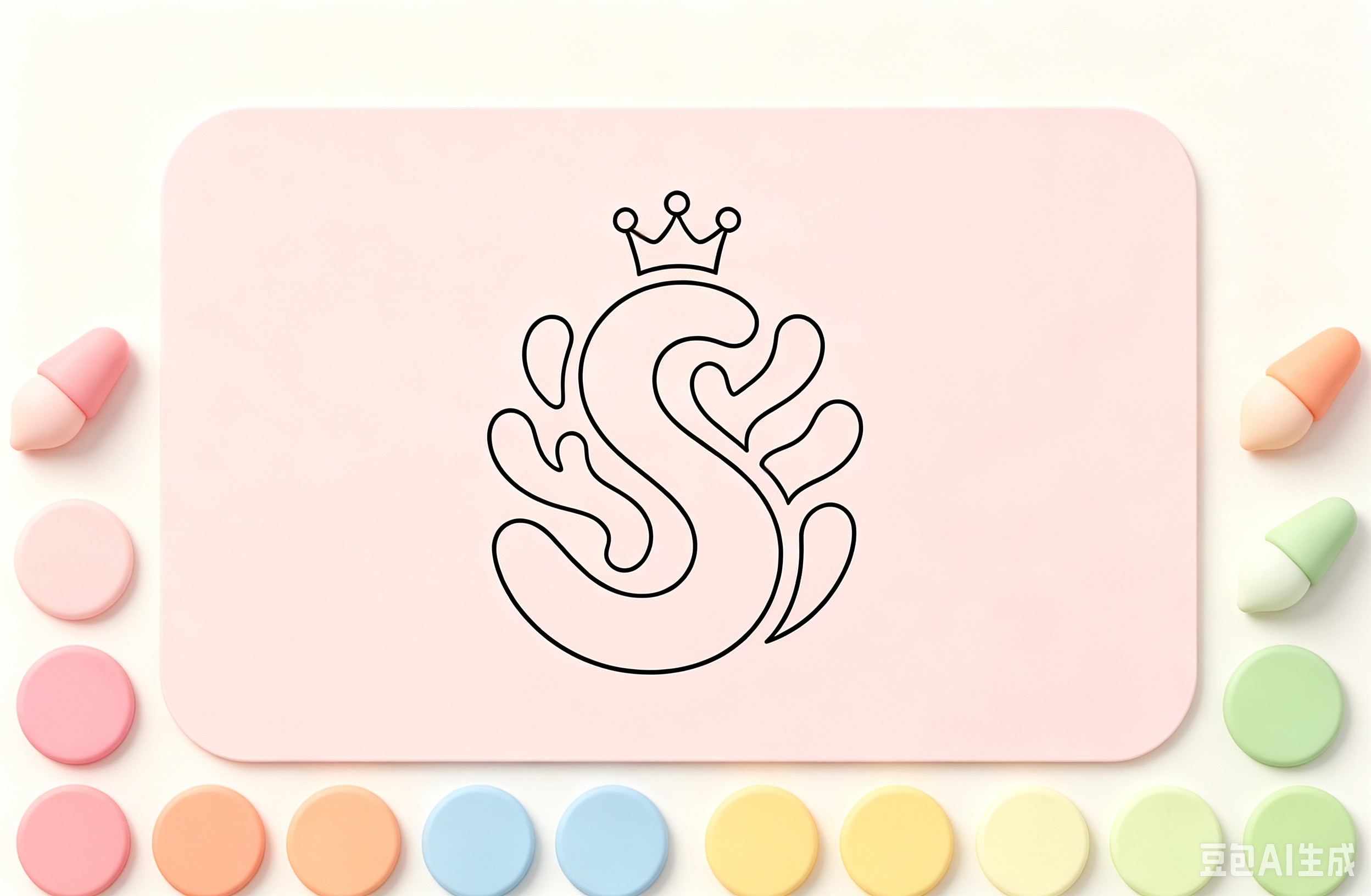 LOGO涂色画板
